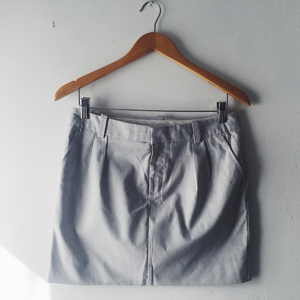 Gap Petite Gray Skirt